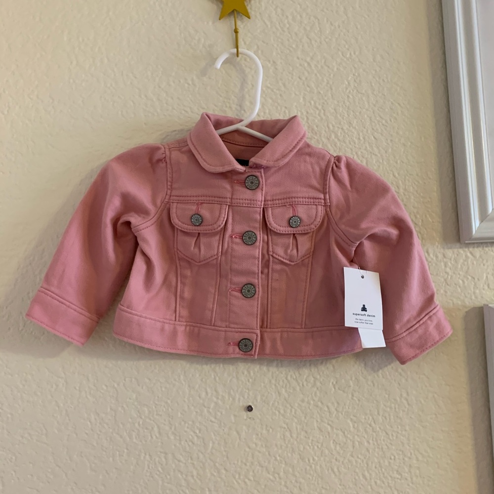 Gap Soft Pink Denim Jacket